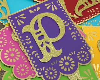 Fiesta Mexicana Papel Picado Banderitas Birthday Banner / Mexican Theme Party