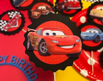 Cars Movie Cupcake Toppers