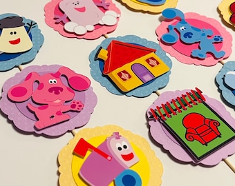 Blue’s Clues and Characters Cupcake Toppers