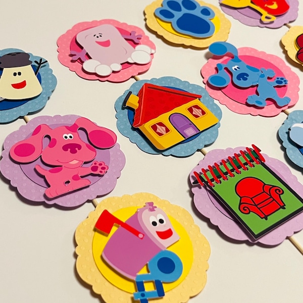 Blue’s Clues and Characters Cupcake Toppers