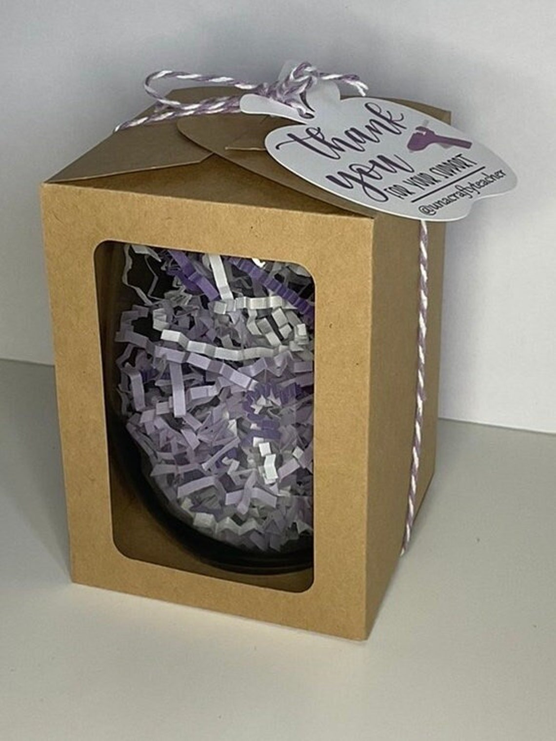 Wine Glass Box File / Stemless Wine Box SVG File for Cricut or Etsy