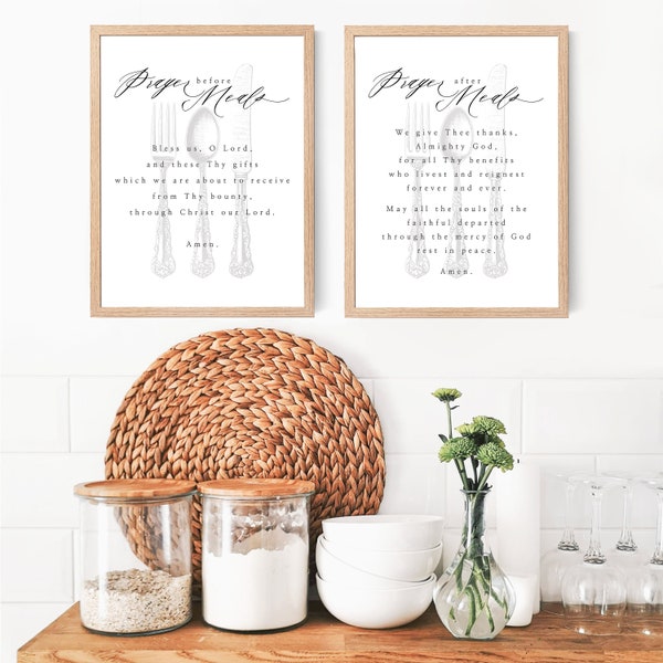 Catholic Meal Prayer Etsy