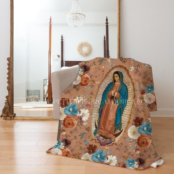 Finished her. Our Lady of Guadalupe crochet pillow with Joann's Big Tw