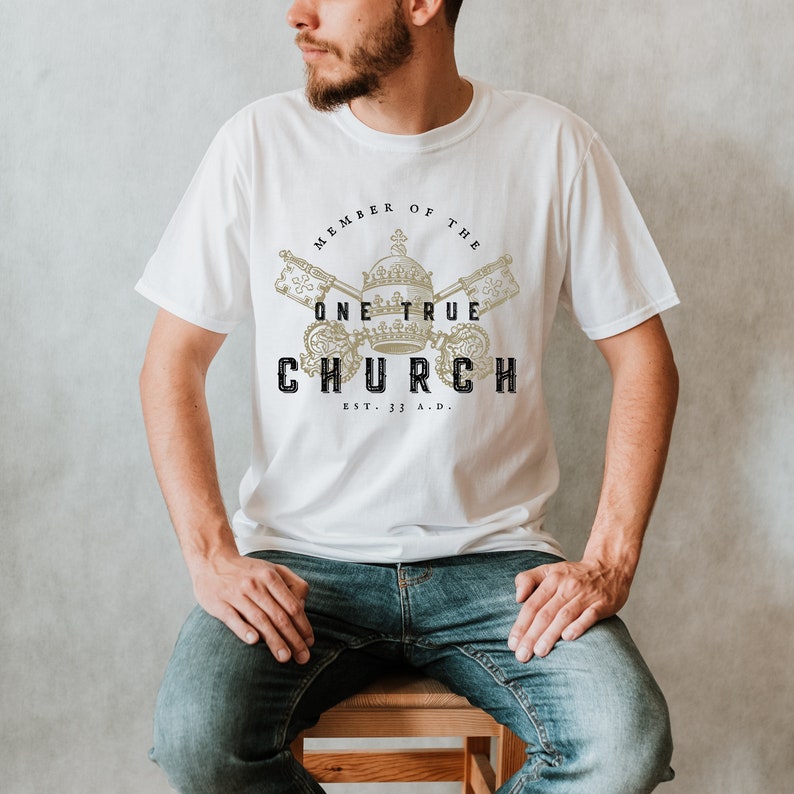 Member of The One True Church Catholic Men's T-Shirt  image 1