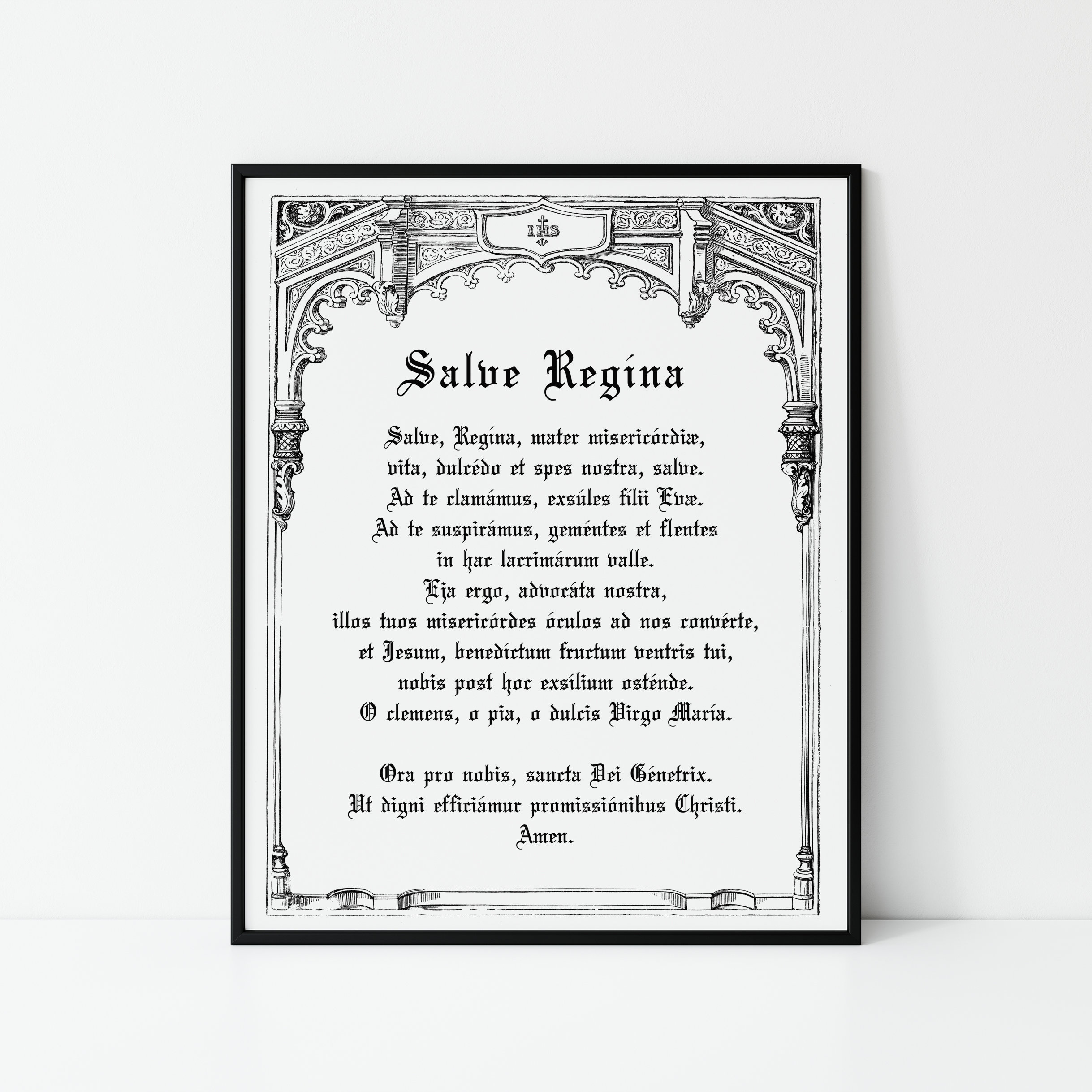 Preghiera stampabile cattolica tradizionale Salve Regina - Messa cattolica  latina - Ave, Santa Regina - Arte cattolica tradizionale - Download  digitale - Etsy Italia