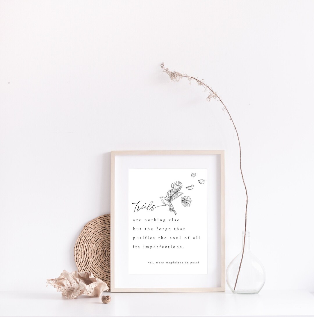 St. Mary Magdalene De Pazzi Quote Printable Wall Art - Catholic Home ...