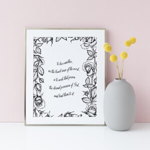 To Love Another Printable Wall Art - Traditional Catholic Home Decor - Catholic Farmhouse - Catholic Valentine&#39;s Day Card - Digital Download