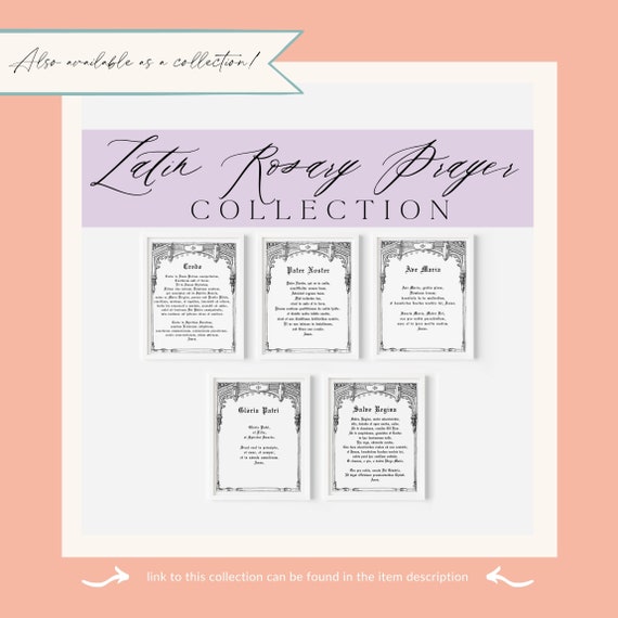 Home Décor Digital Download Holy Queen Hail Latin Mass Catholic Salve ...