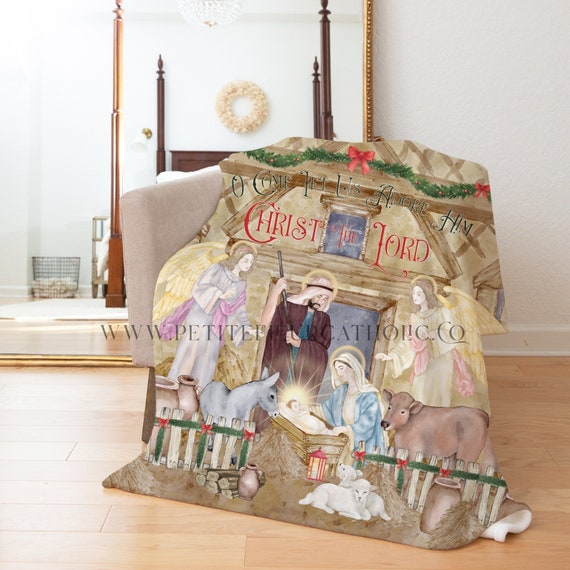 Nativity blanket sale