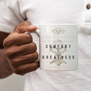 Made For Greatness Catholic Mug - Catholic Men's Gift - Pope Benedict XVI Quote Catholic Fatherhood Coffee Mug - Catholic Father's Day Gift
