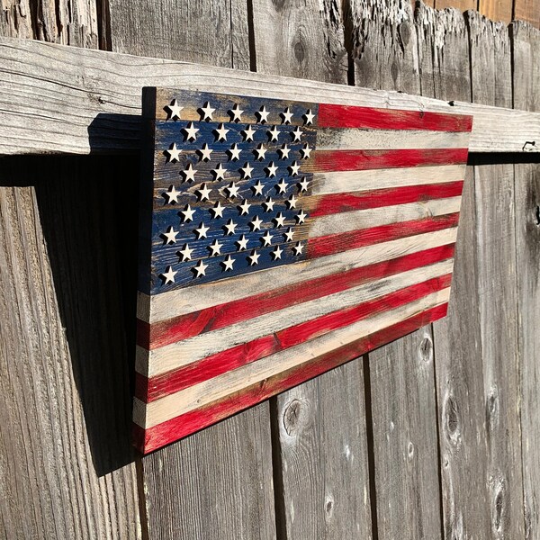 Reclaimed Wood Flag Etsy