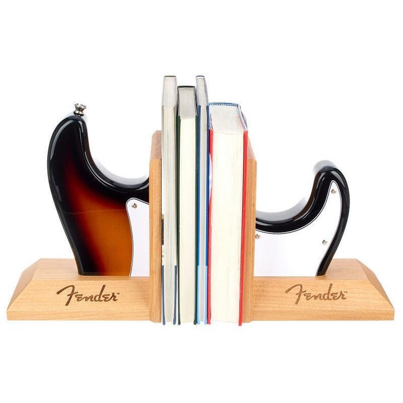 Fender Strat Guitar Bookends Classic Sunburst Stratocaster Etsy