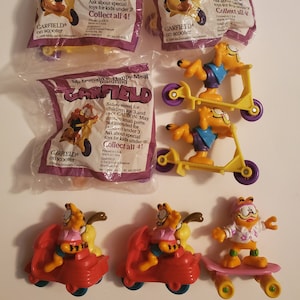 Vintage Garfield McDonalds Happy Meal Toys, 1988, Available Separately