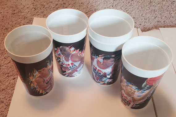 Vintage Mcdonalds Collector Cups - USA Basketball 1992 - John