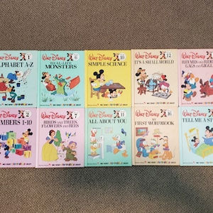 Vintage Walt Disney Fun to Learn Library Books, Bantam Books , 1983