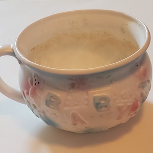 Vintage Ceramic Baby Planter Bowl