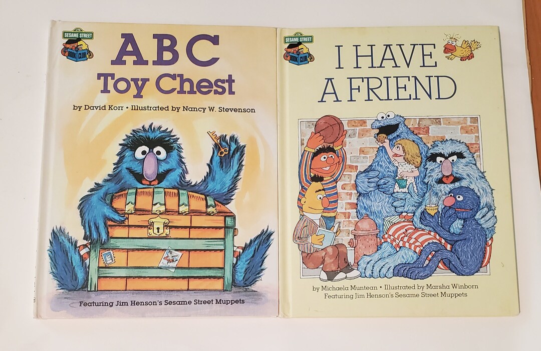 Vintage Sesame Street Books 1981 Lot of 2 ABC Toy Chest I Etsy