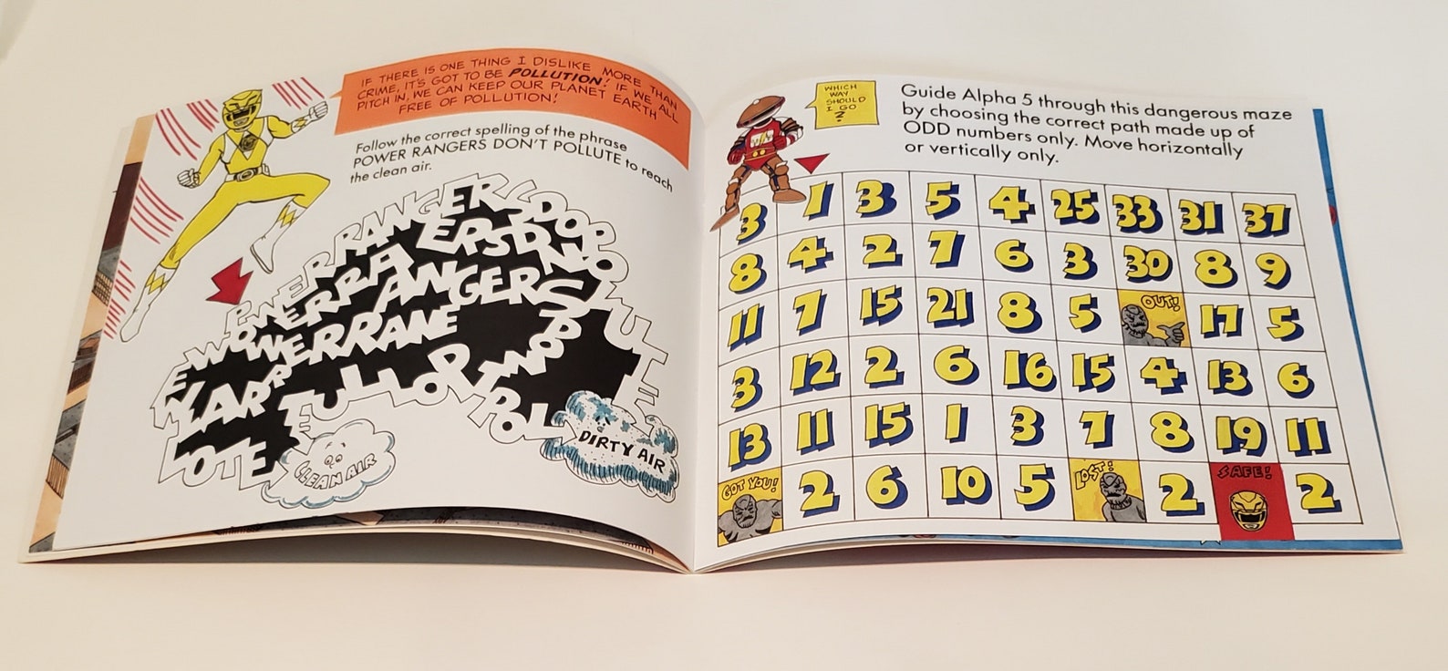 Vintage Mighty Morphin Power Rangers Book - Titanus's Braintwisters and ...