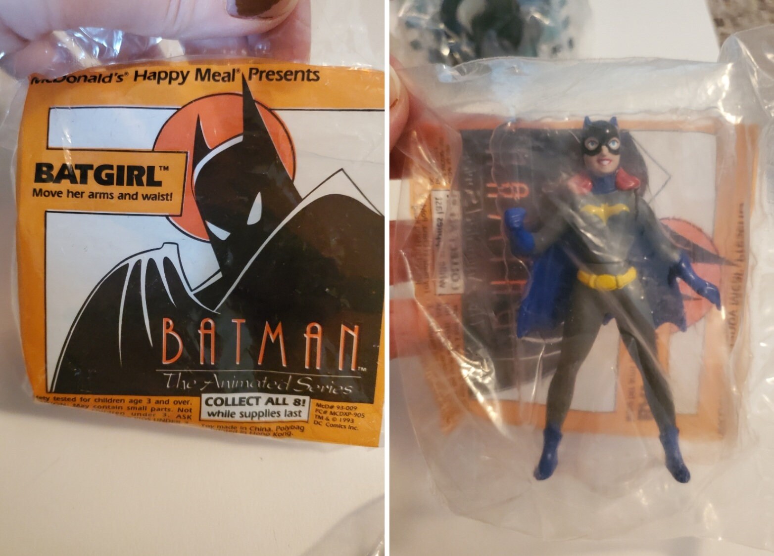 Vintage 1993 Batman the Animated Series Mcdonalds Happy Meal Toys