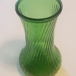 Vintage Green Glass Vase