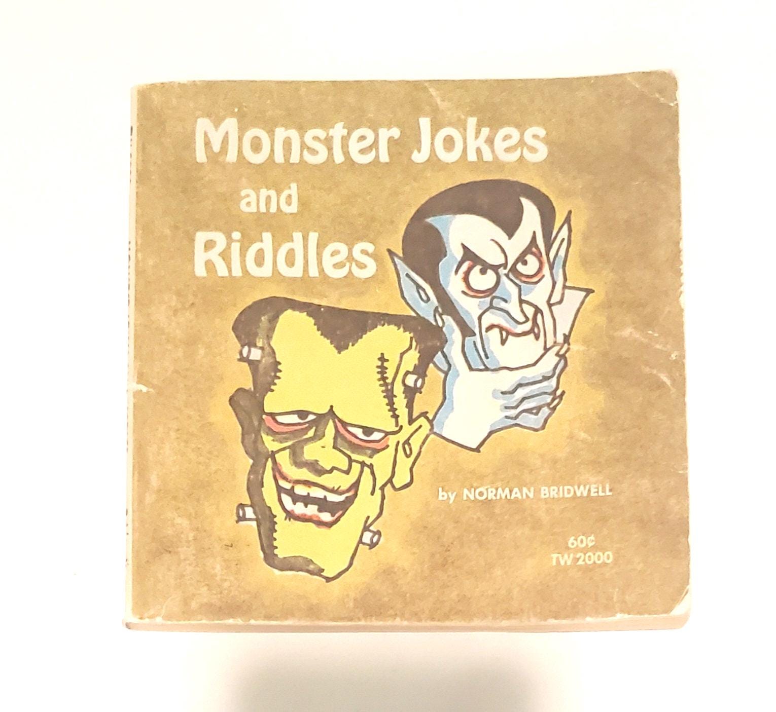 Vintage boek - Monstergrappen en raadsels - Halloweenboek - Etsy België, image size:1530x1405