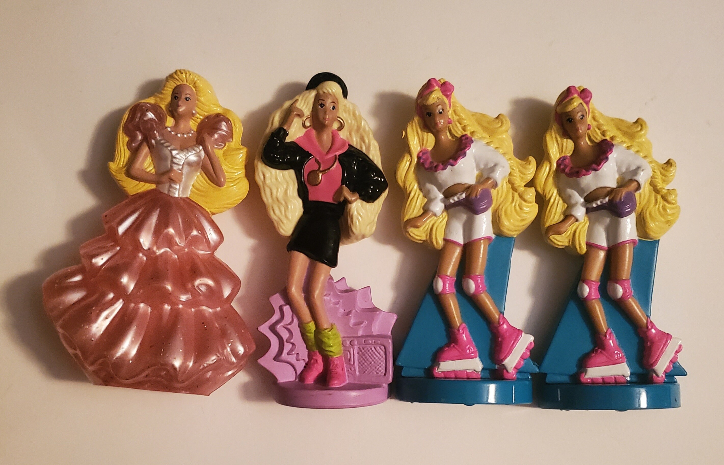 Vintage Barbie Mcdonalds Happy Meal Toys 1992 Sparkle Eyes Barbie Rappin Rockin Barbie Rollerblade Barbie Etsy