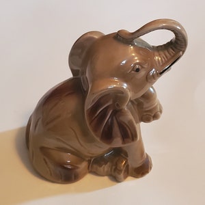 Vintage Ceramic Elephant Figurine