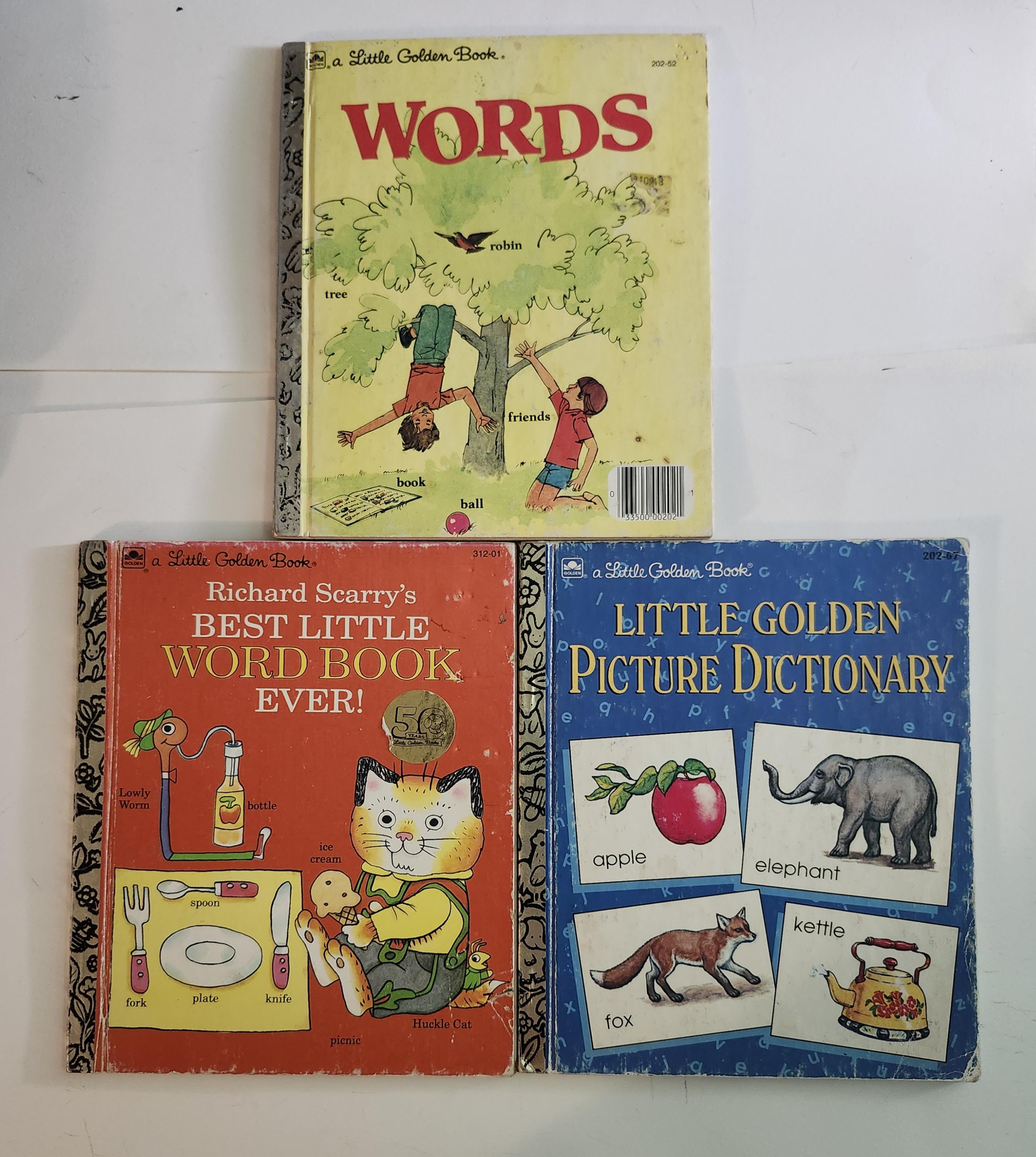Vintage Little Golden Books - Words, Richard Scarry's Best Little