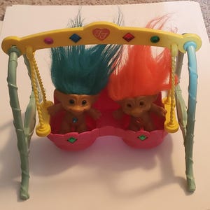 Vintage Ace Novelty Treasure Trolls and Swing