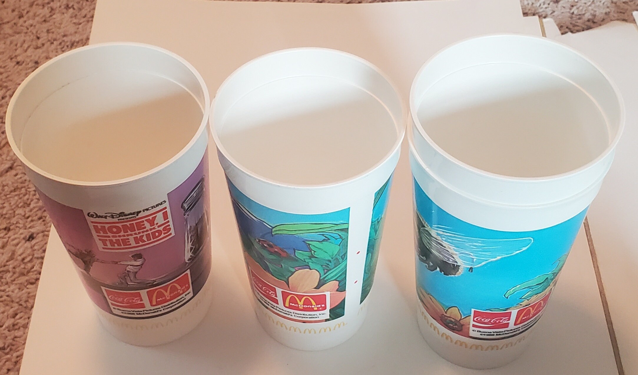 Lot 2 Mcdonald's Plastic Cups, Kids Childs Drinking Cups, Milk Glass,  Ronald Mcdonald Cup - Yahoo Shopping
