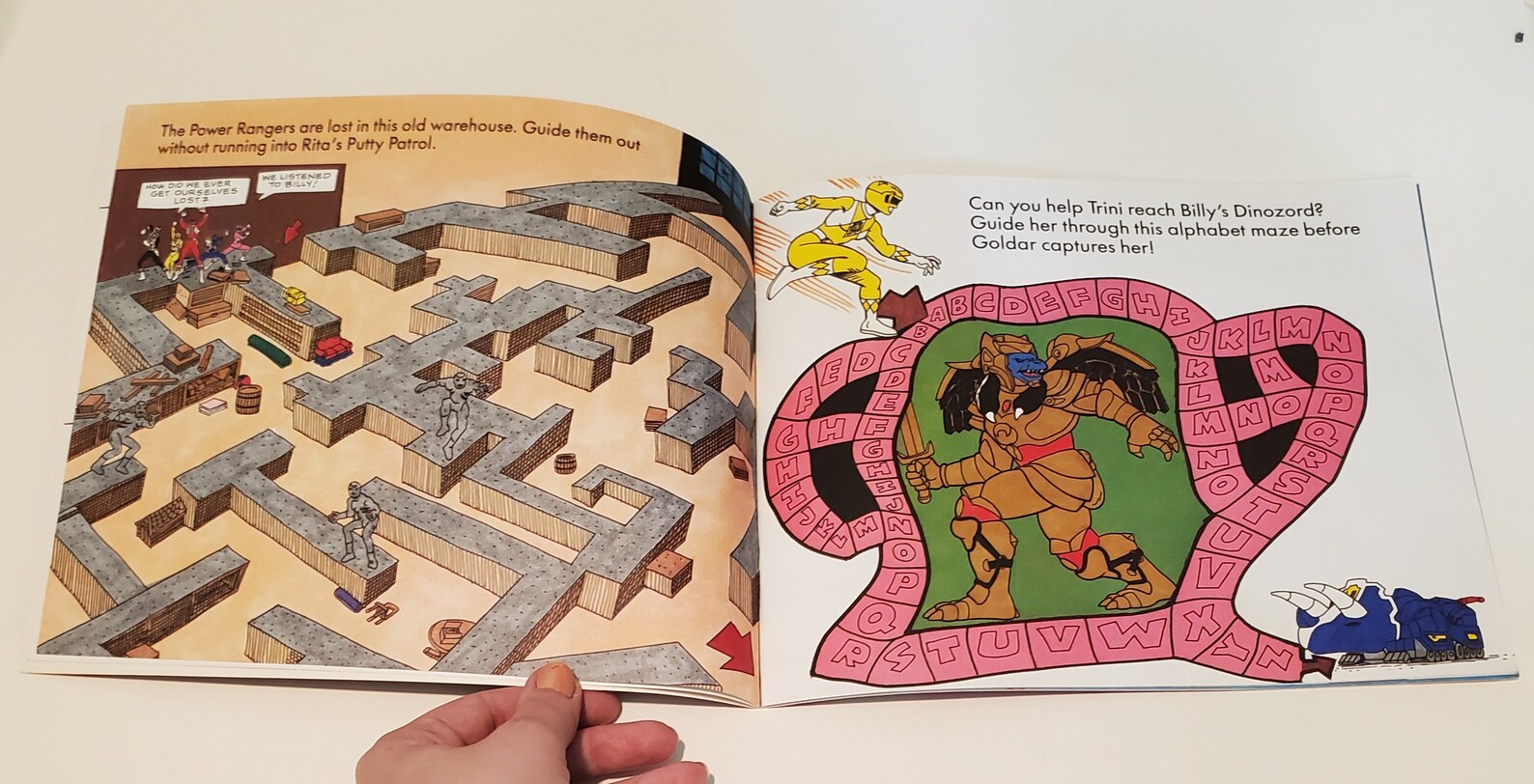 Vintage Mighty Morphin Power Rangers Book - Titanus's Braintwisters and ...