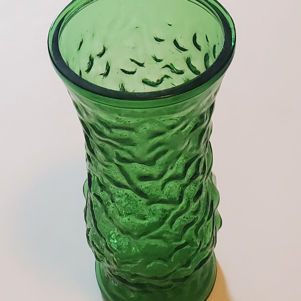 Vintage Green Glass Vase