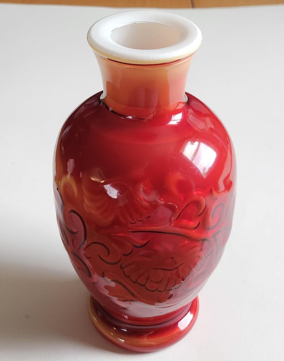 Vintage Avon Spring Bouquet Fragranced Vase, Red Glass Vase - Etsy