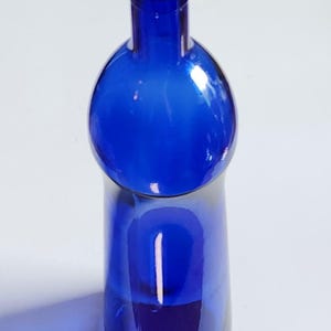 Vintage Blue Glass Bottle
