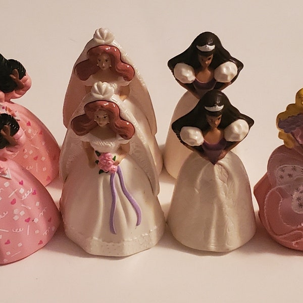 Vintage Barbie McDonalds Happy Meal Toys, 1991 -  Happy Birthday Barbie, Wedding Day Midge, My First Barbie, Costume Ball Barbie