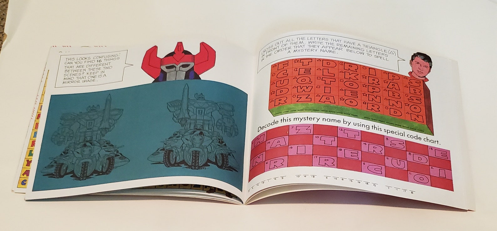 Vintage Mighty Morphin Power Rangers Book - Titanus's Braintwisters and ...