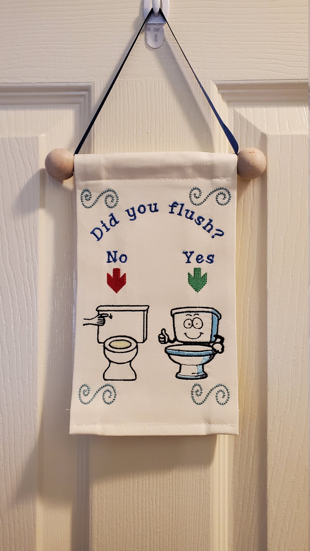 Did You Flush Bathroom Sign - Etsy