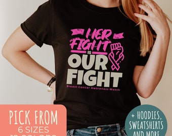 Cancer Awareness Month Shirt, Warrior Shirt, Breast Cancer Support Shirt, Breast Cancer Shirts for Women, Pink Ribbon Shirt