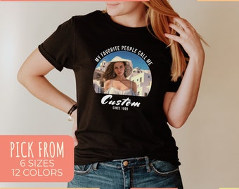 Custom Photo Shirt, Custom Face T-shirt, Personalized Gift, Custom Portrait Graphic Tee, Vintage Custom T-Shirt, Preshrunk Unisex Retro Tee