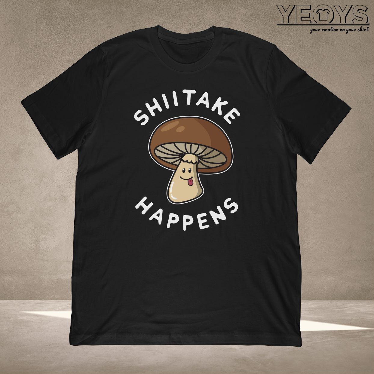 Shiitake Happens Shirt Graphic Tee Gift for Mushroom Hunter Etsy
