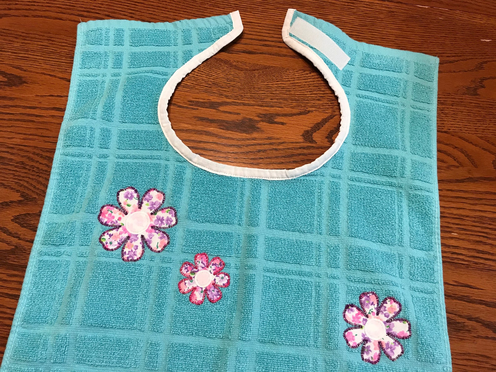 Adult dish towel bib handicap/disability full coverage bib Etsy