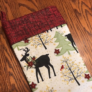 Personalized Christmas Deer stocking