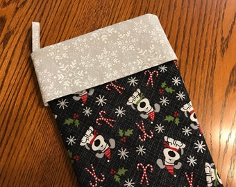 Puppy Dog stocking, Christmas stocking, Personalized stocking, handmade stocking, Dog lover gift, Christmas gift, Pet Christmas stocking