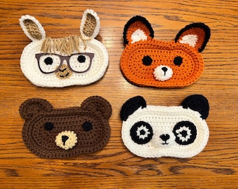 Crochet Animal Eyeglass Holder - Jewelry holder, Animal lover gift, Finished Product, Glasses Stand