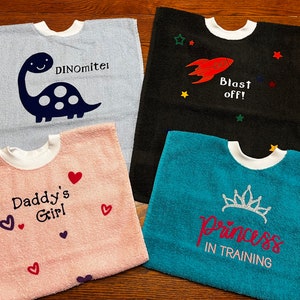 Towel Bibs - appliqué/personalized