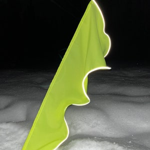 Reflective Bike Flag: High Visibility Safety for Recumbent Trike, Trailer, Power Chair
