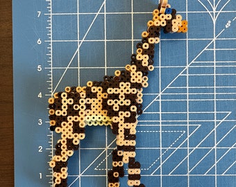 3D Giraffe Perler Bead Pattern: African Animal Craft (digital
