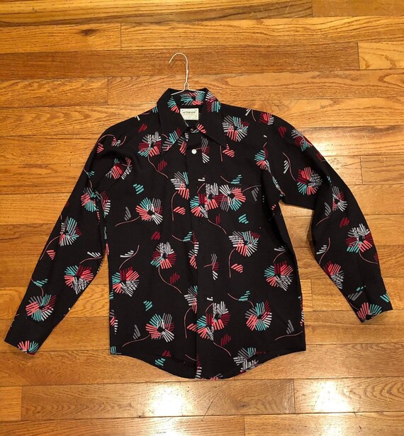 Super Sexy 70s Disco Flower Shirt