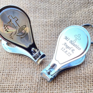 12pcs personalized Baptism favors/Recuerdos Para Bautizo gravados first communion bottle opener nail clippers Bautizo Recuerdos FREE BAGS
