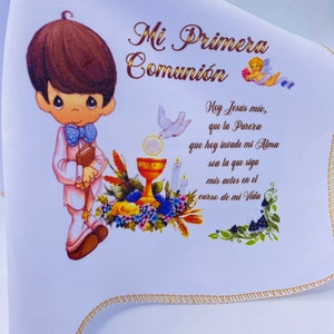 12pcs First Holy Communion Party Favors napkins Recuerdos Para primera comunión de niño primera comunion recuerdos